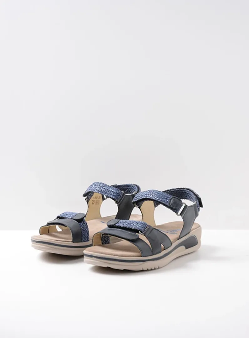 Shop Wolky Acula - blauw leer blauwleer