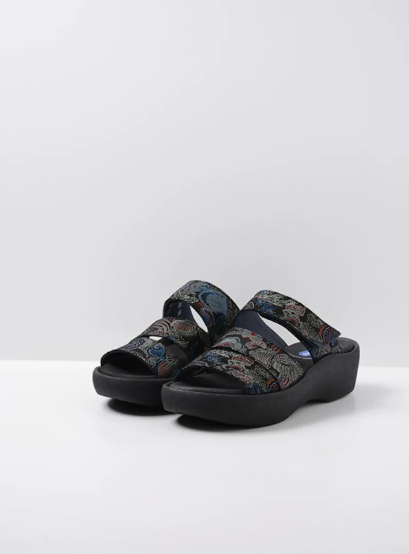 Hot Wolky Aporia - zwart/blauw suede zwart/blauwsuede