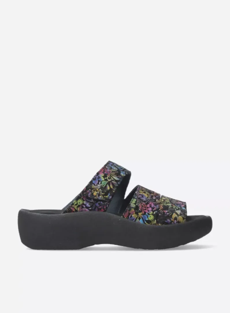 Cheap Wolky Aporia - zwart/multi flower nubuck