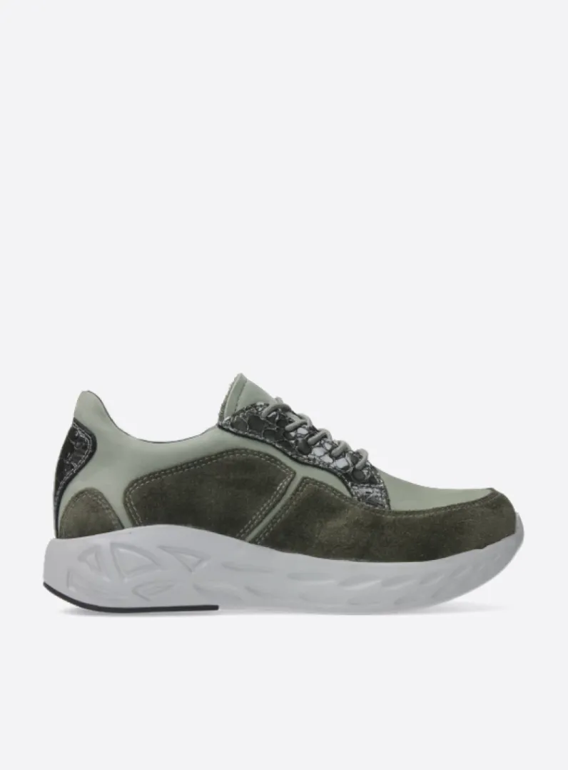Flash Sale Wolky Bounce - grijsgroen combi leer grijsgroencombileer