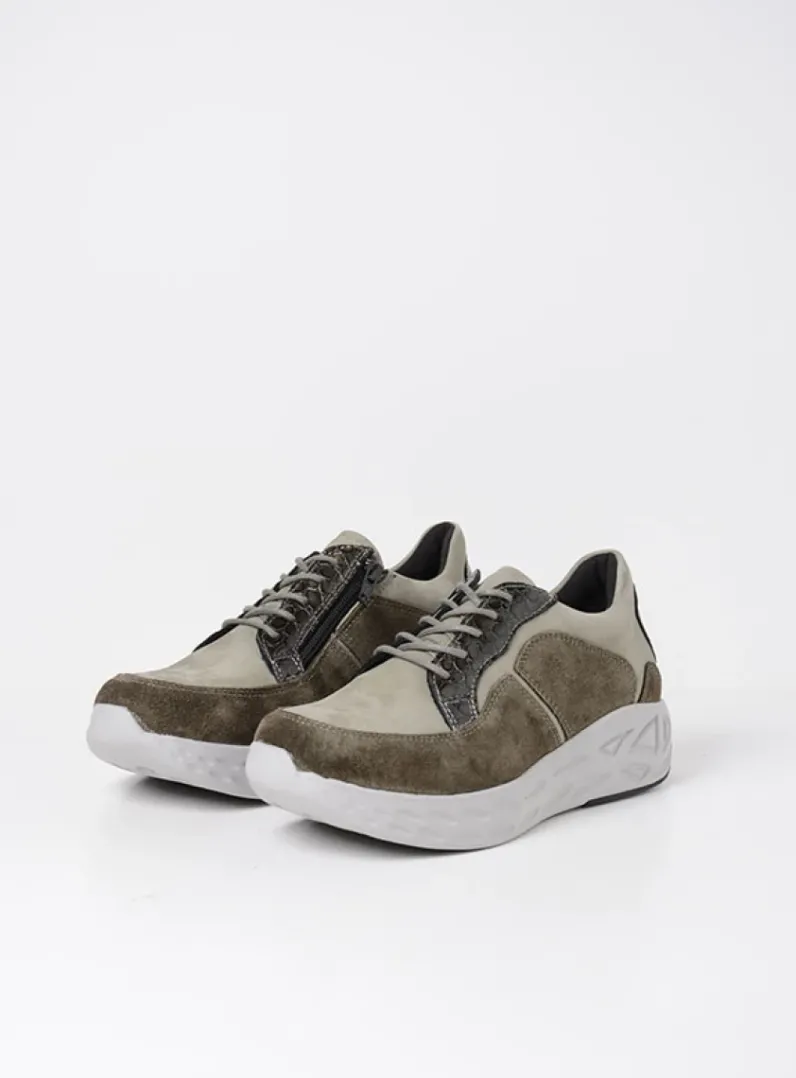 Flash Sale Wolky Bounce - grijsgroen combi leer grijsgroencombileer