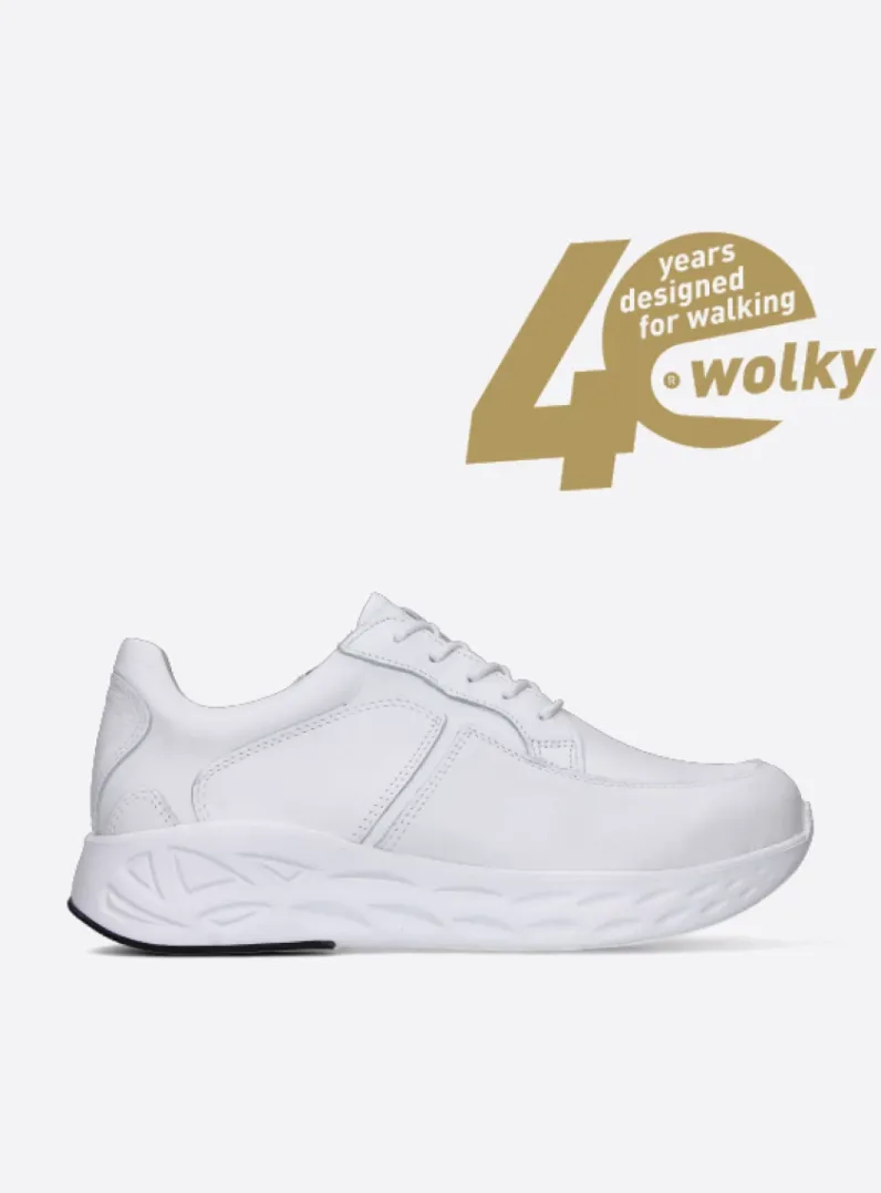 Shop Wolky Bounce - wit leer witleer