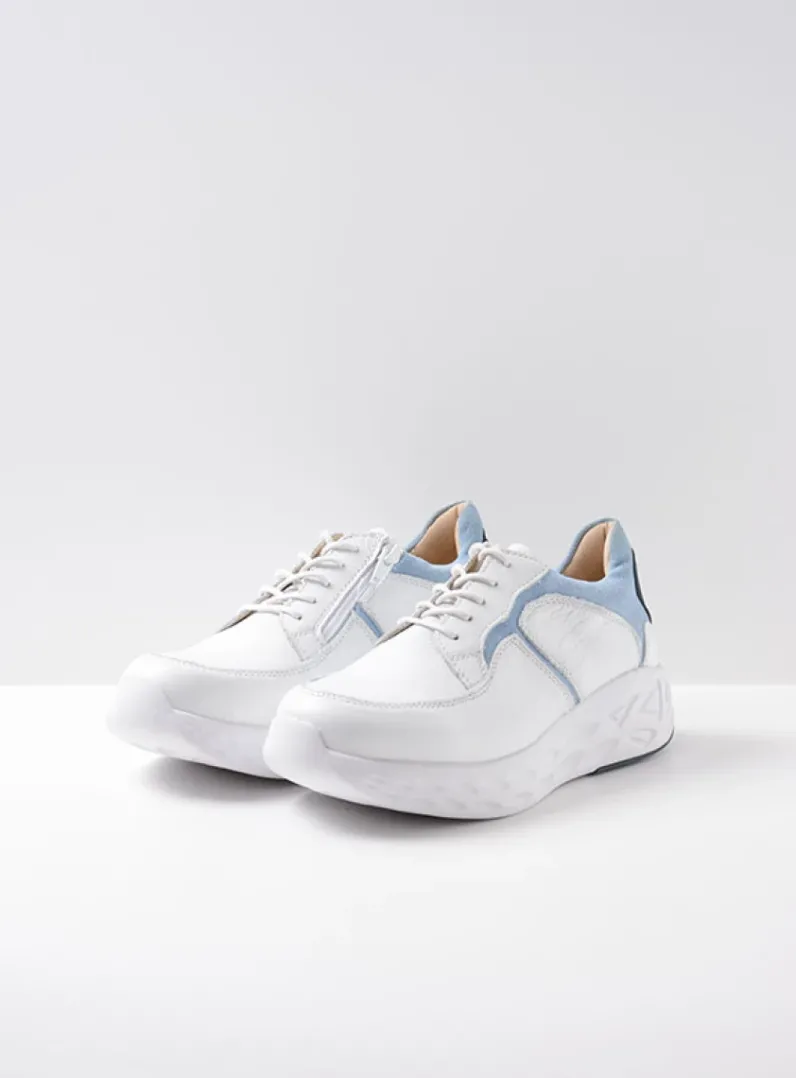 Online Wolky Bounce - wit/blauw leer wit/blauwleer