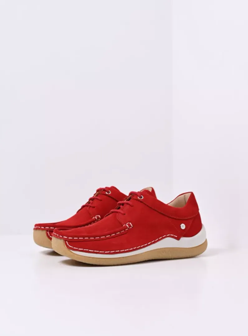 Store Wolky Celebration - rood nubuck roodnubuck