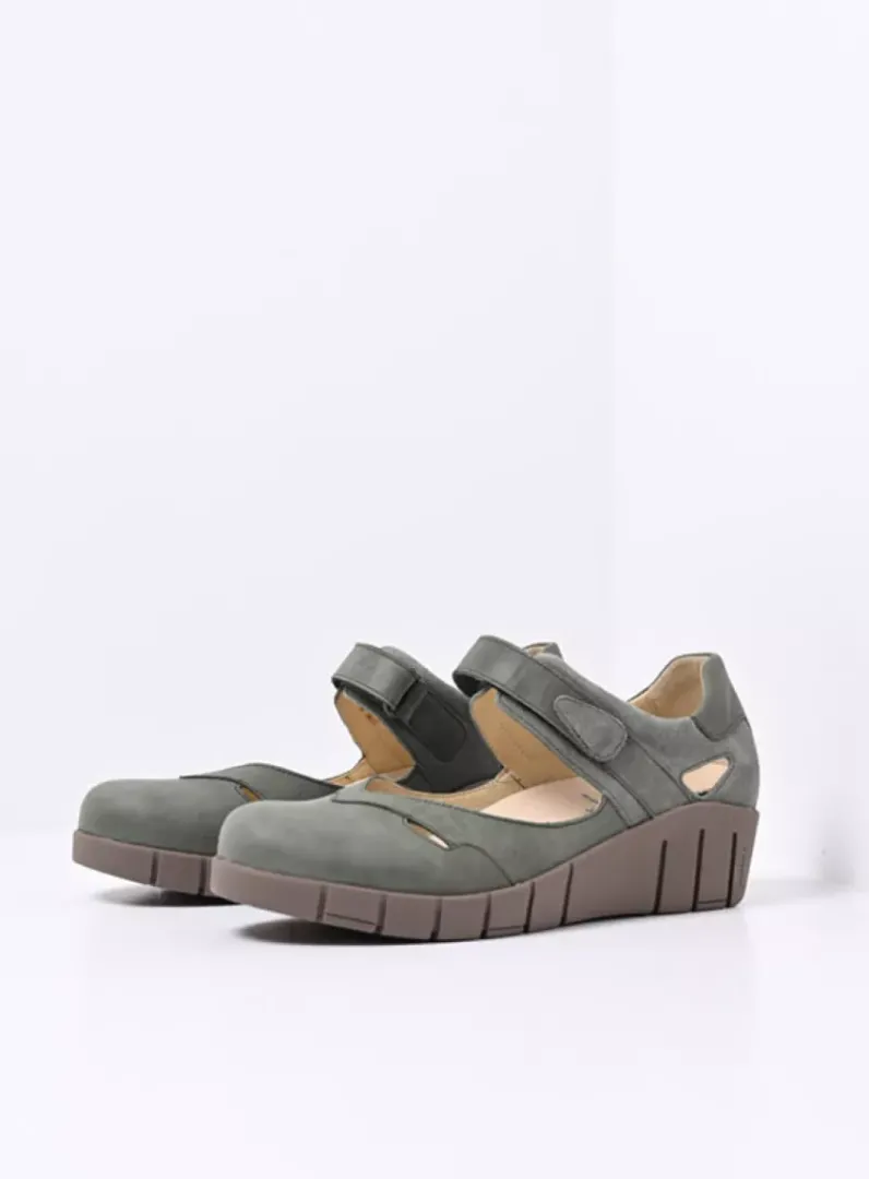 Fashion Wolky Charlotte - saliegroen nubuck saliegroennubuck