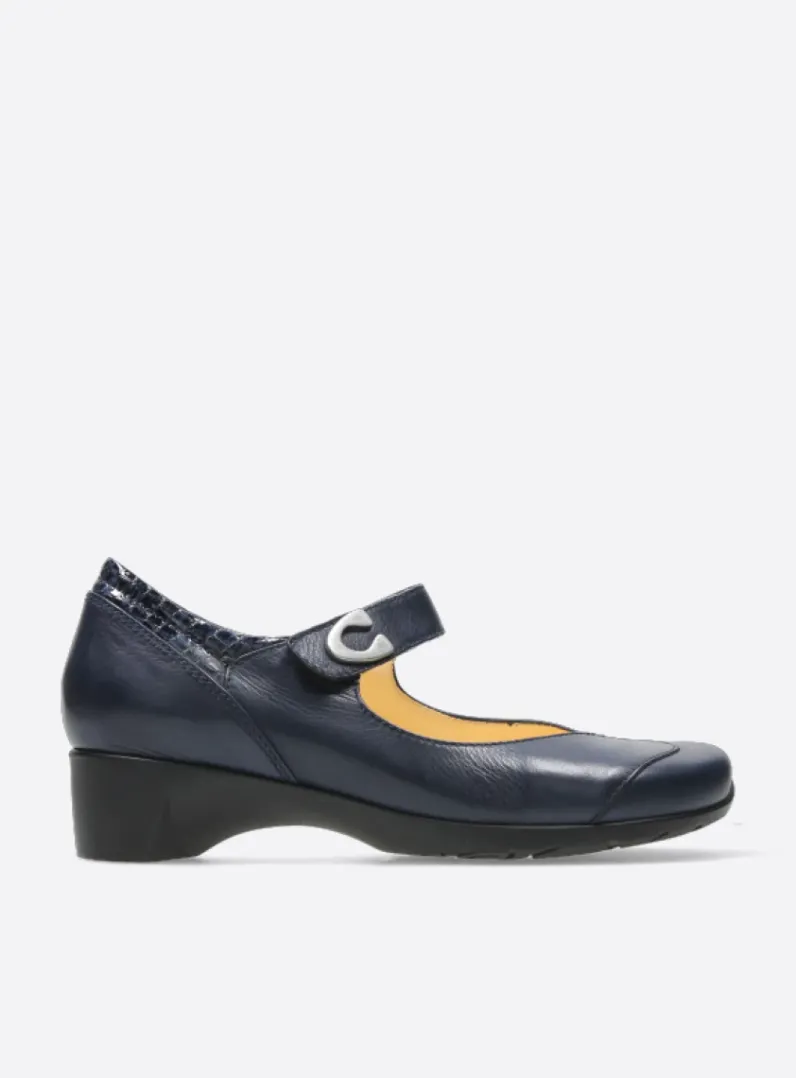 Store Wolky Chili - blauw leer blauwleer