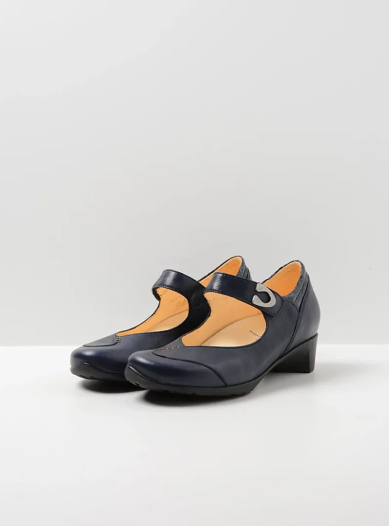Store Wolky Chili - blauw leer blauwleer