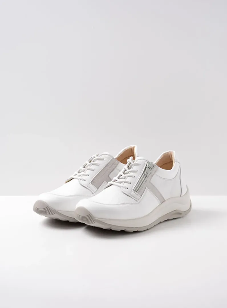 Best Wolky Comrie - wit/zilver combi leer wit/zilvercombileer