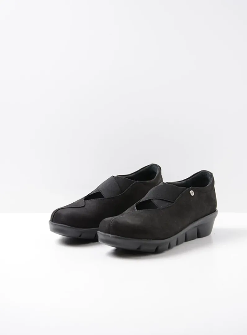 Fashion Wolky Cursa - zwart nubuck zwartnubuck