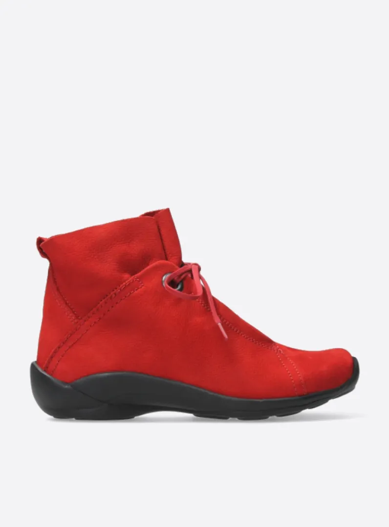 Hot Wolky Diana - donkerrood nubuck donkerroodnubuck