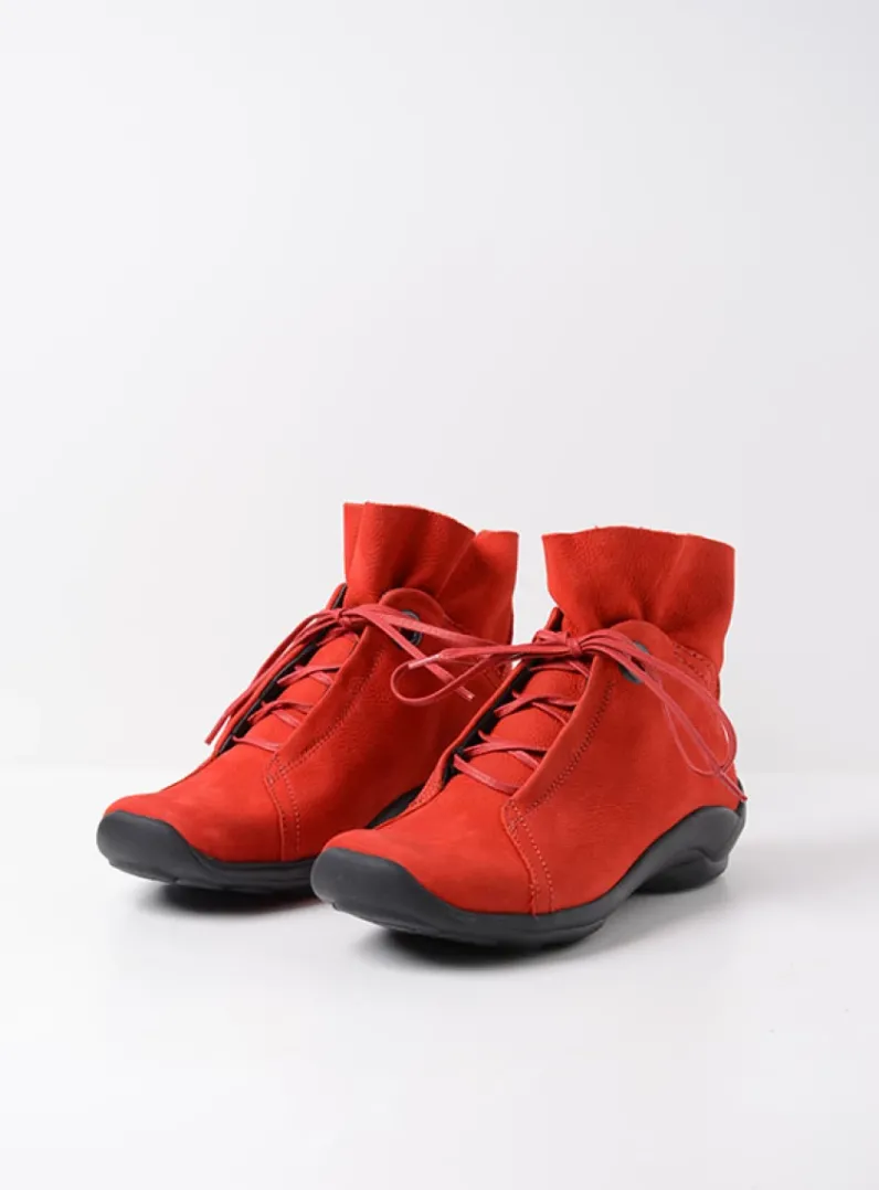 Hot Wolky Diana - donkerrood nubuck donkerroodnubuck
