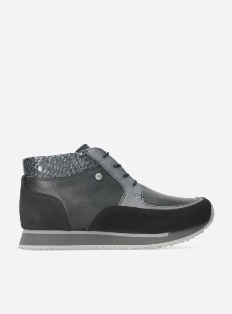 Discount Wolky e-Boot - zwart combi leer zwartcombileer