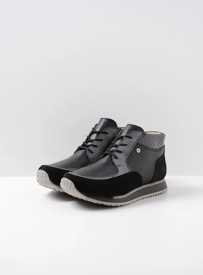 Discount Wolky e-Boot - zwart combi leer zwartcombileer