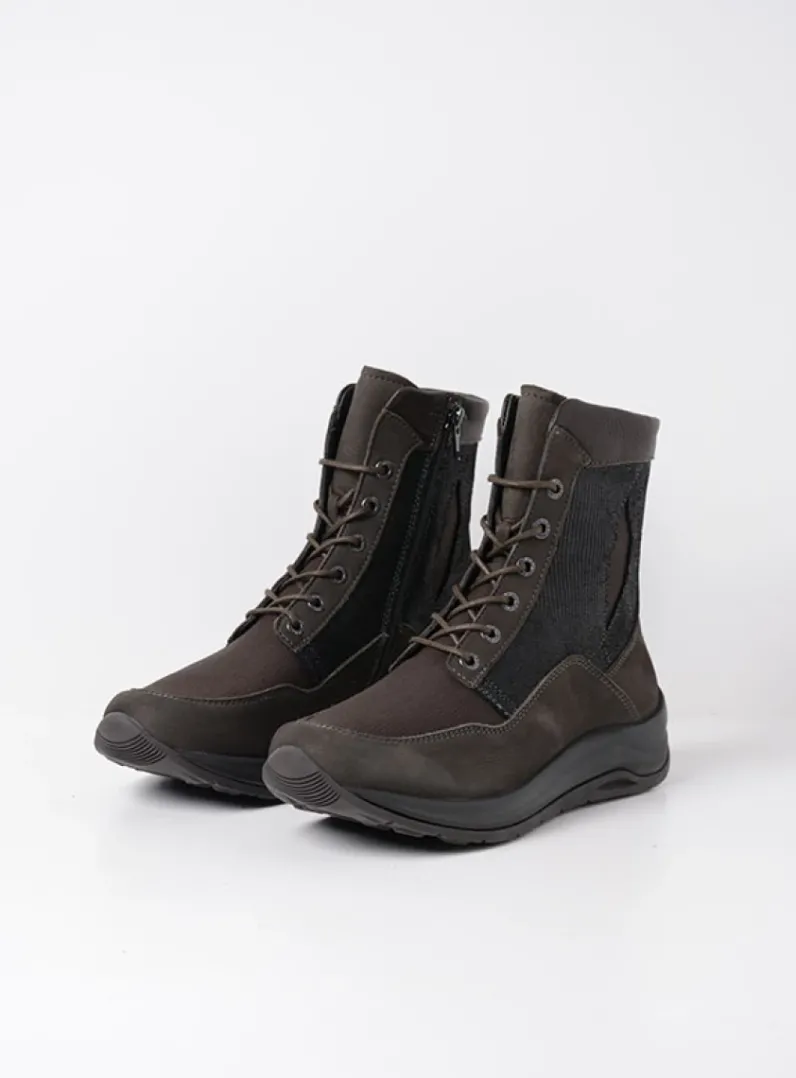 Shop Wolky Ellon S2F - asfalt stretchleer asfaltstretchleer