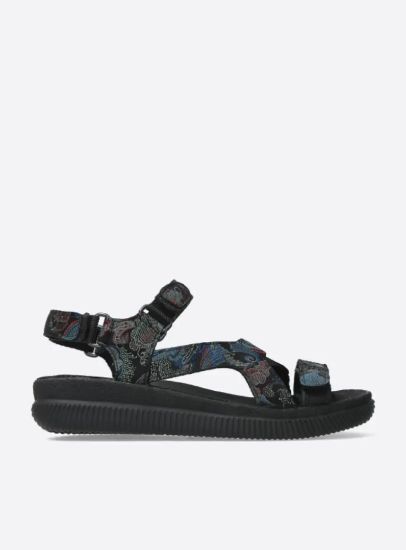 Cheap Wolky Energy Lady - zwart/blauw suede zwart/blauwsuede