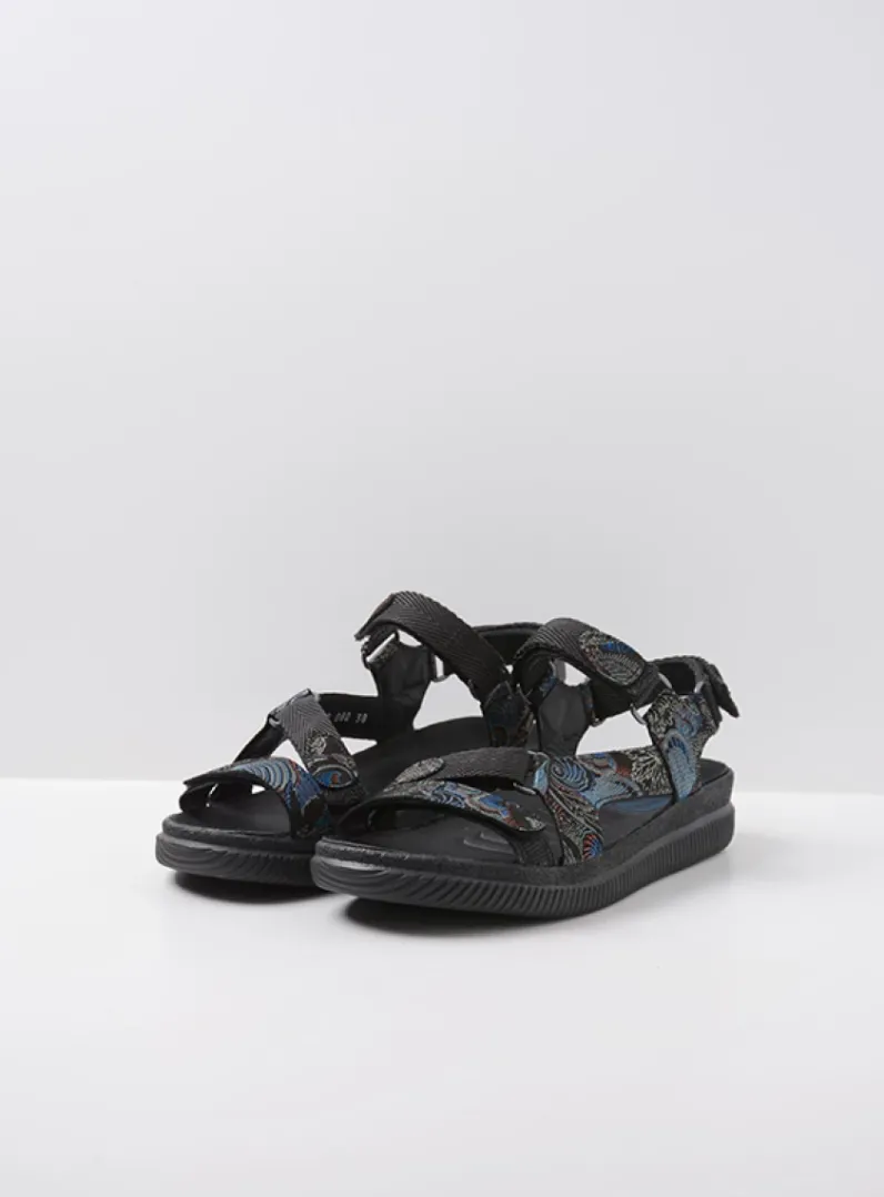 Cheap Wolky Energy Lady - zwart/blauw suede zwart/blauwsuede