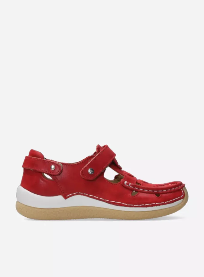 Online Wolky Esperanza - rood effectleer roodeffectleer