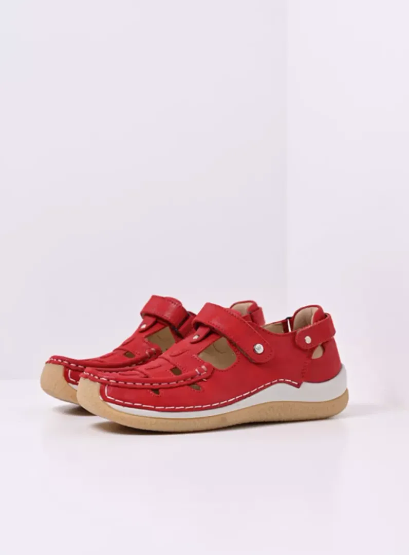 Online Wolky Esperanza - rood effectleer roodeffectleer