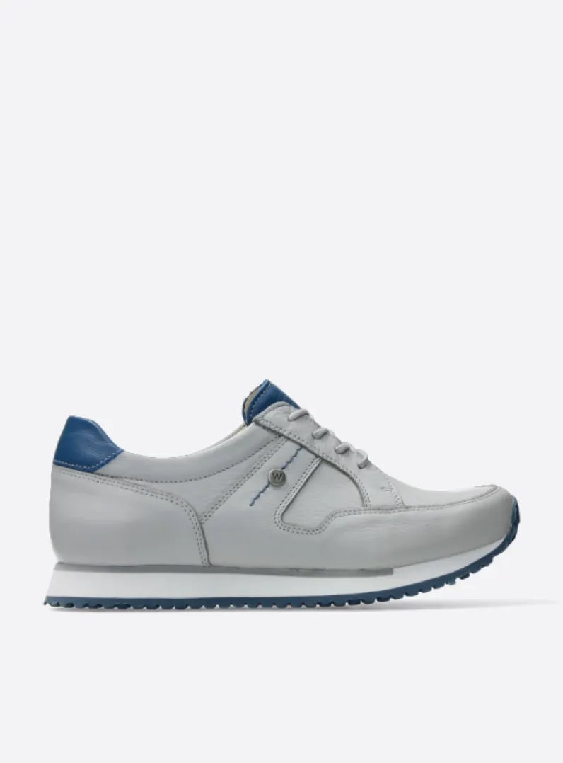 Shop Wolky e-Walk - lichtgrijs/atlantisch blauw leer lichtgrijs/atlantischblauwleer