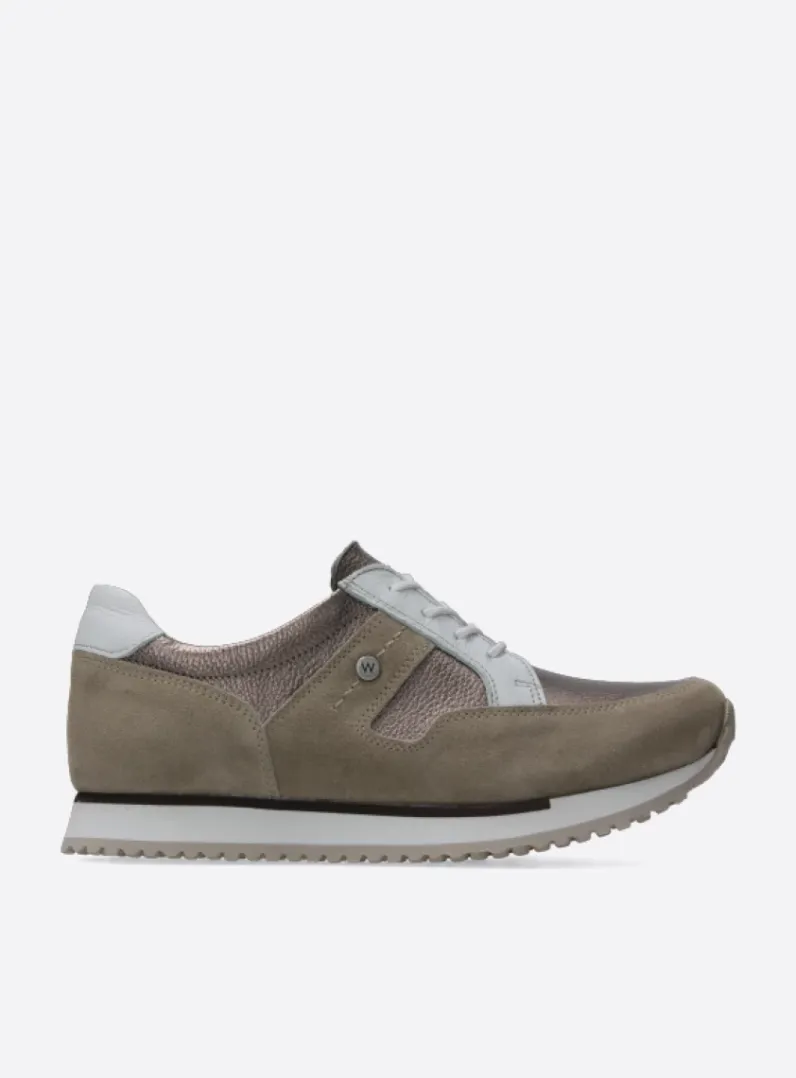 Store Wolky e-Walk - safari/brons leer safari/bronsleer