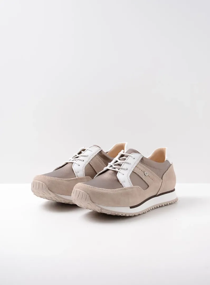 Store Wolky e-Walk - safari/brons leer safari/bronsleer