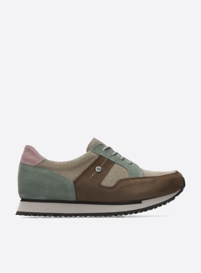Best Wolky e-Walk - taupe grijsgroen combi leer taupegrijsgroencombileer