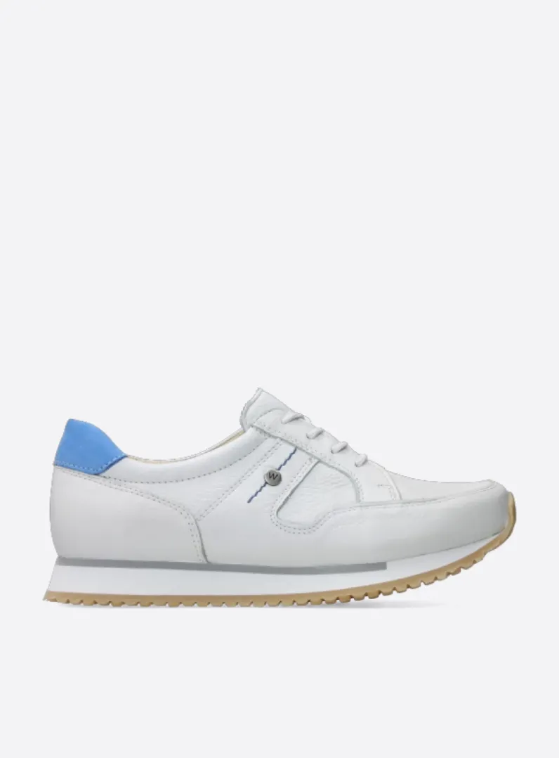 Best Wolky e-Walk - wit/blauw leer wit/blauwleer