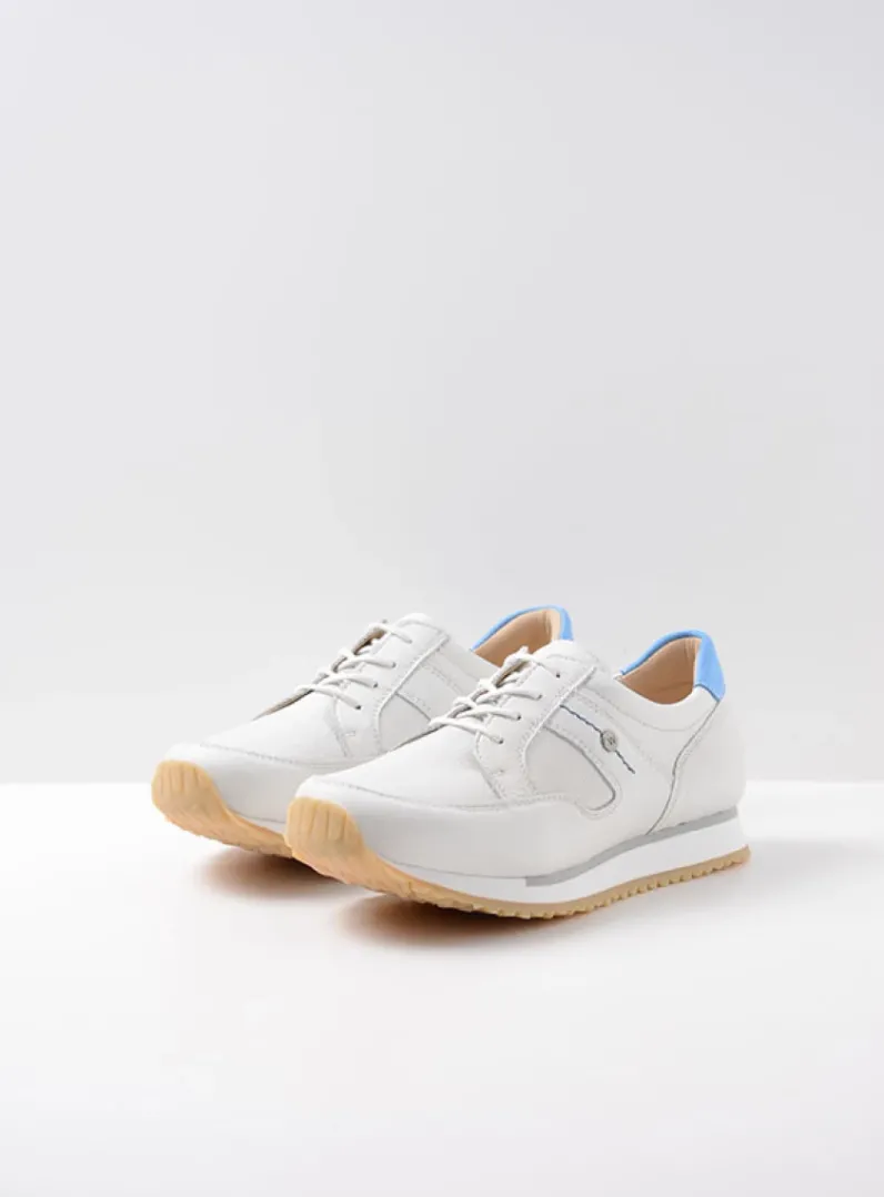 Best Wolky e-Walk - wit/blauw leer wit/blauwleer