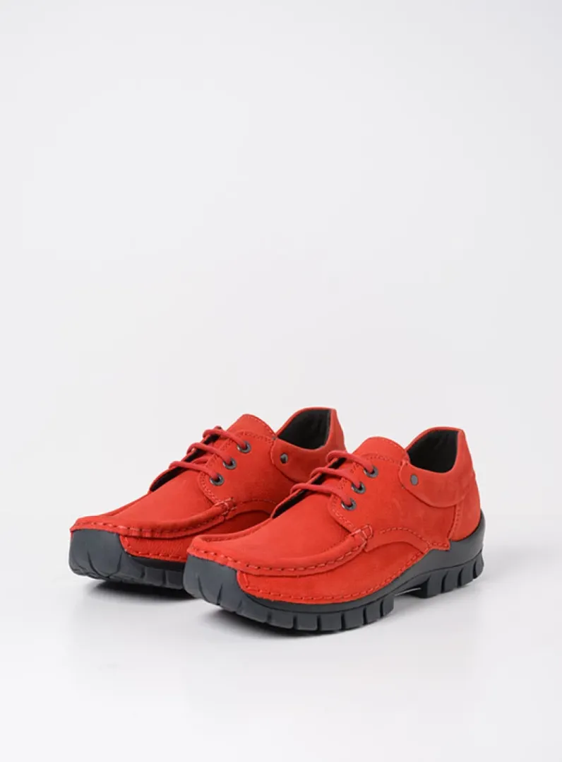 Best Wolky Fly - rood nubuck roodnubuck