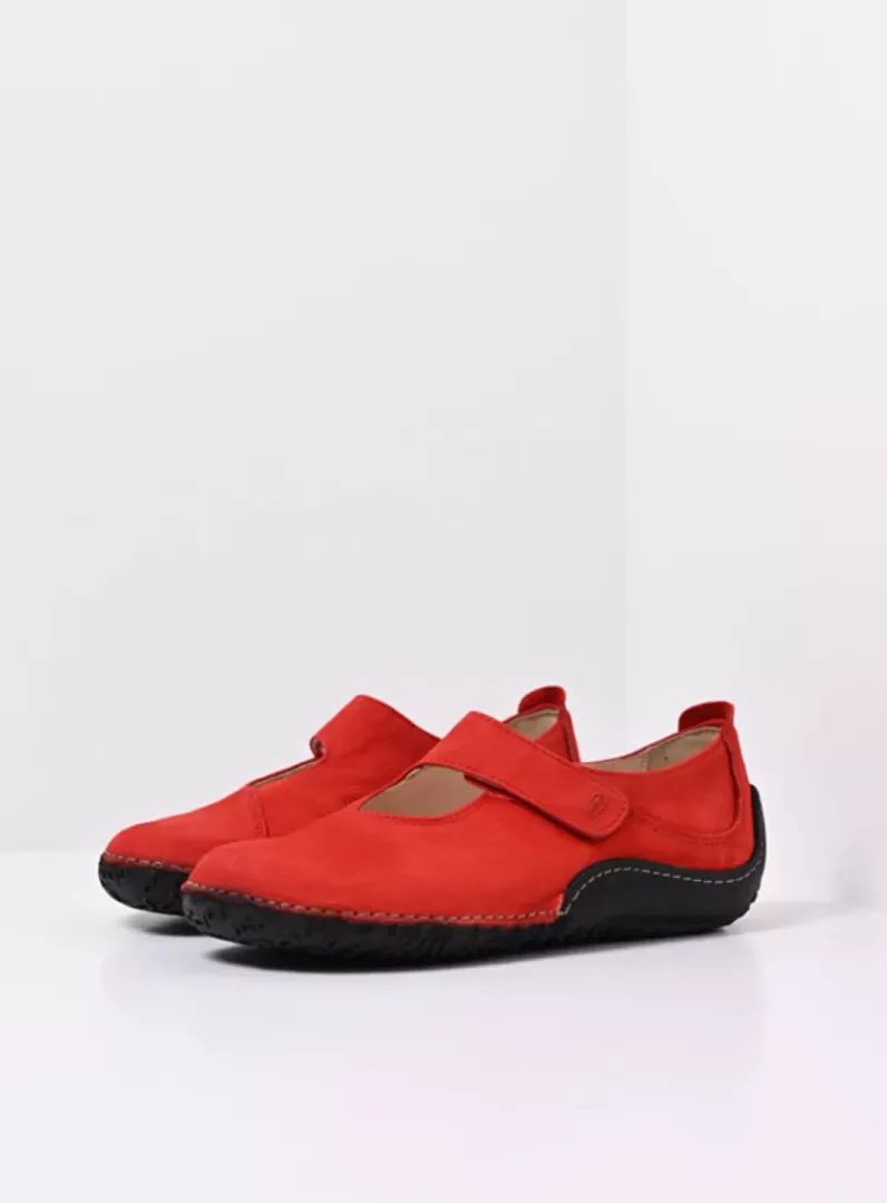 Best Wolky Fresh - rood nubuck roodnubuck