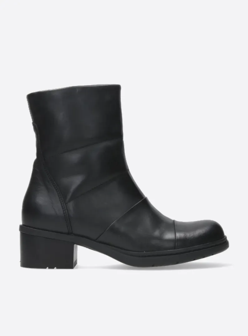 Outlet Wolky Hinton - zwart leer zwartleer