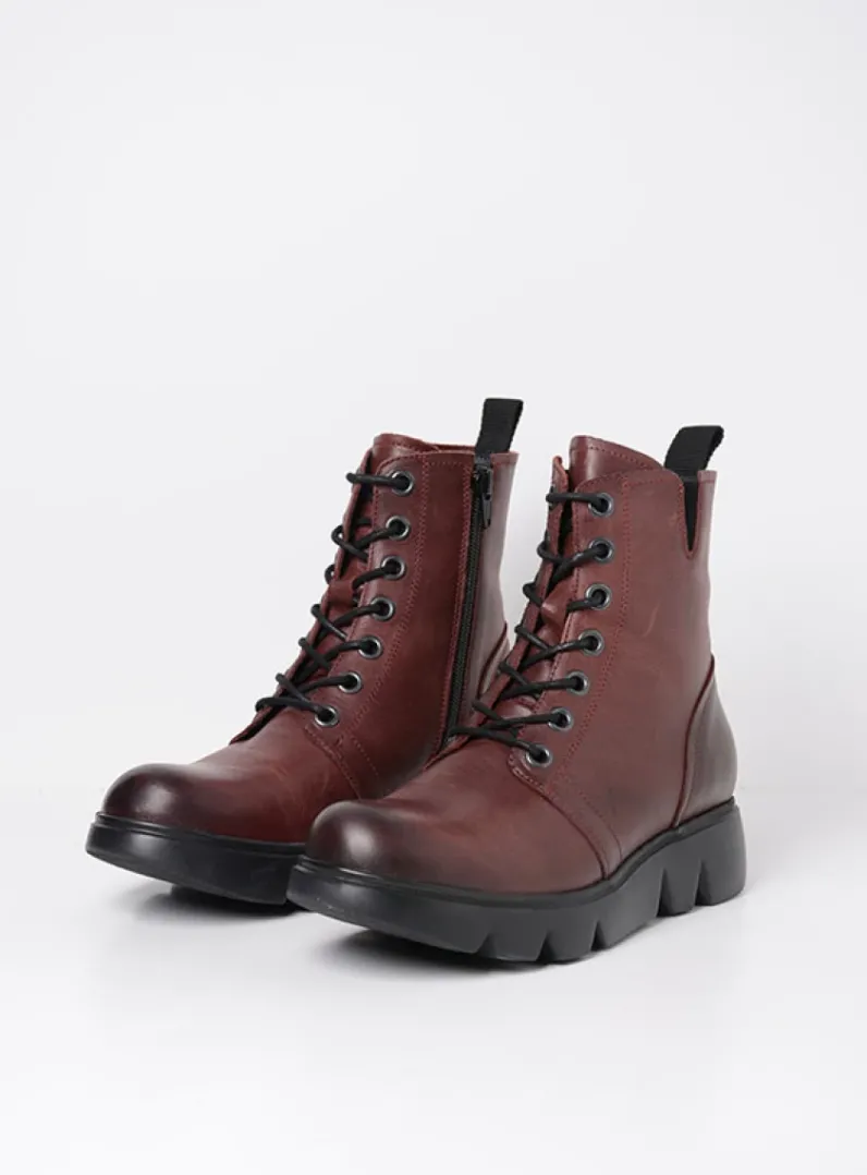 Fashion Wolky Hope XW - bordeauxrood leer bordeauxroodleer