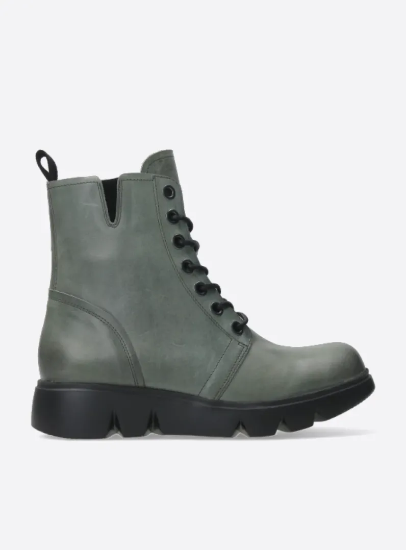 Cheap Wolky Hope XW - grijs groen leer grijsgroenleer