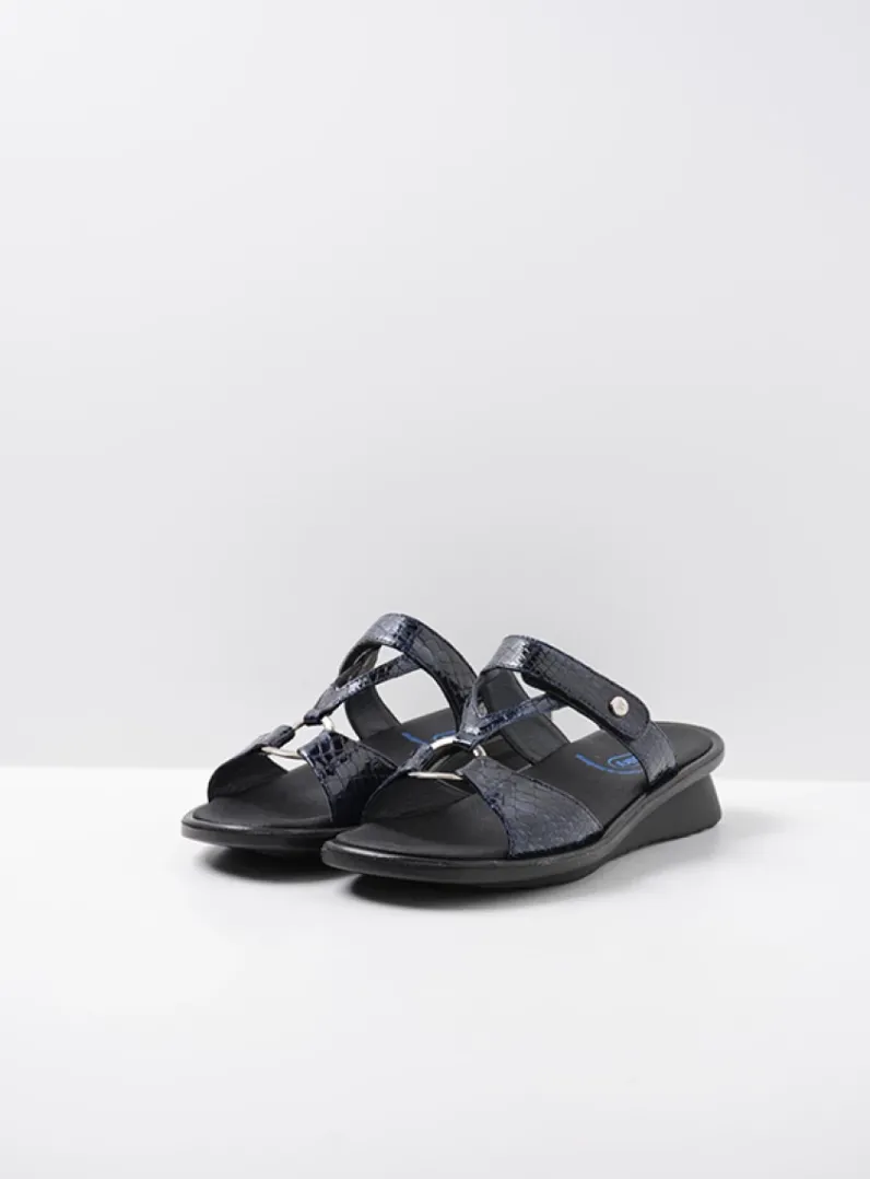 Cheap Wolky Isa - blauw crocolook lakleer blauwcrocolooklakleer