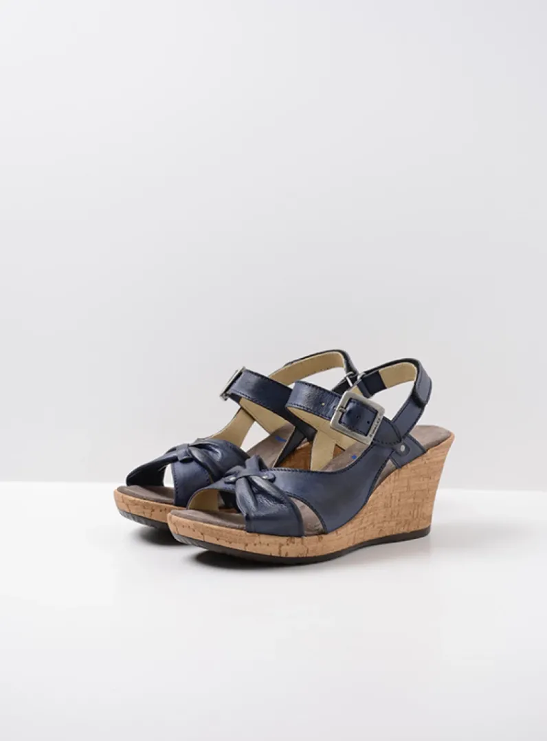 Outlet Wolky Ixia 2 - blauw leer blauwleer