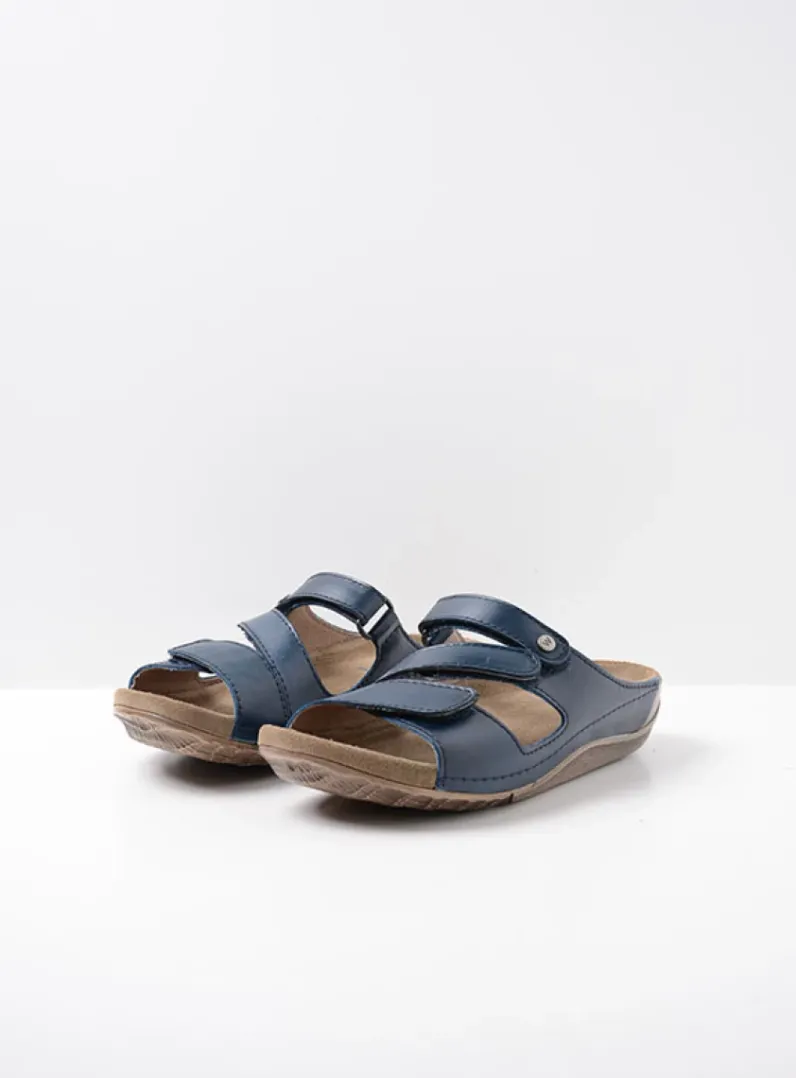 Store Wolky Jasper - blauw geolied leer blauwgeoliedleer