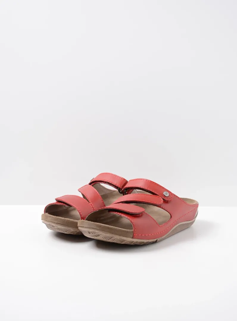 Cheap Wolky Jasper - rood leer roodleer