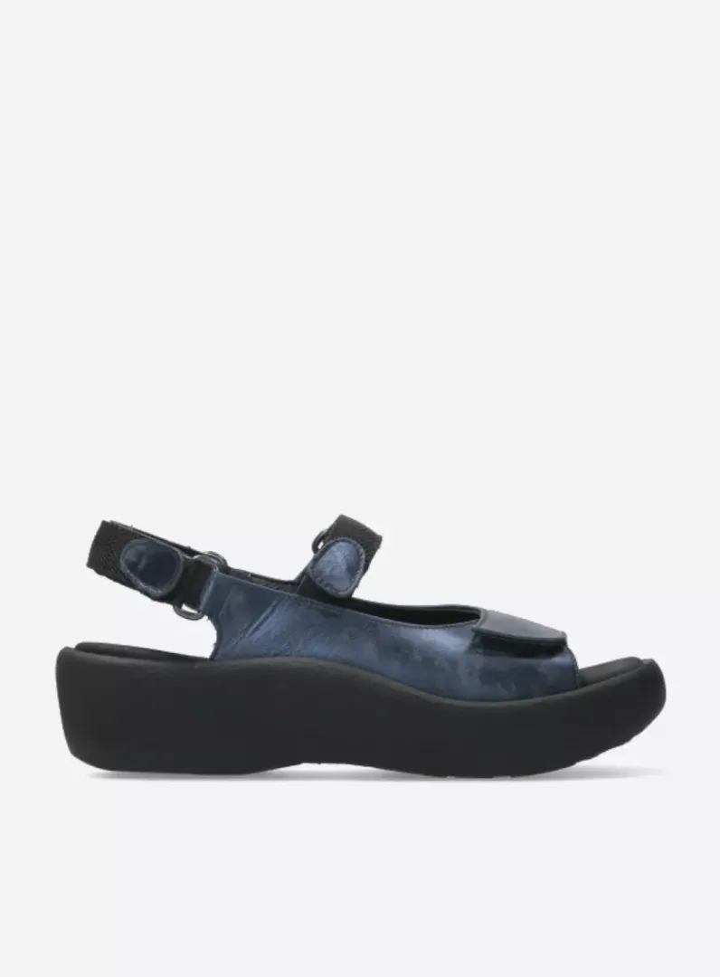 Best Wolky Jewel - marineblauw metallic nubuck marineblauwmetallicnubuck