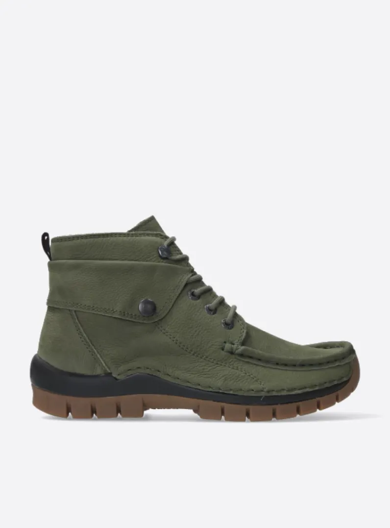 Discount Wolky Jump - pesto groen nubuck pestogroennubuck