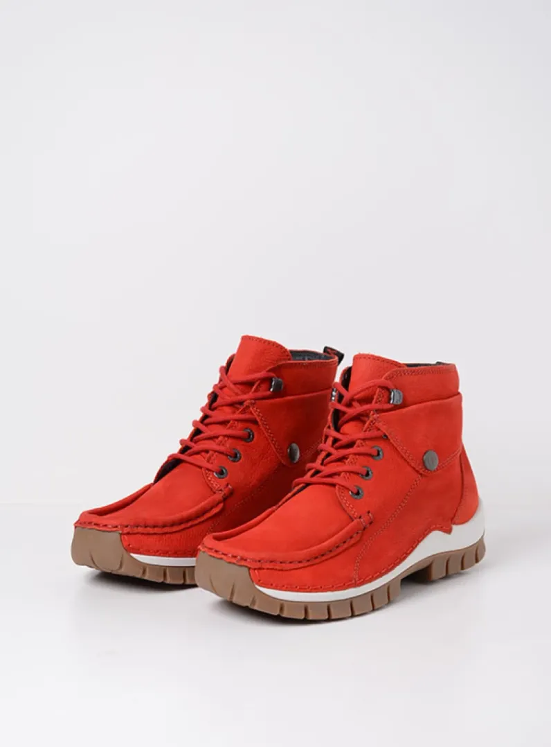 Clearance Wolky Jump - rood nubuck roodnubuck