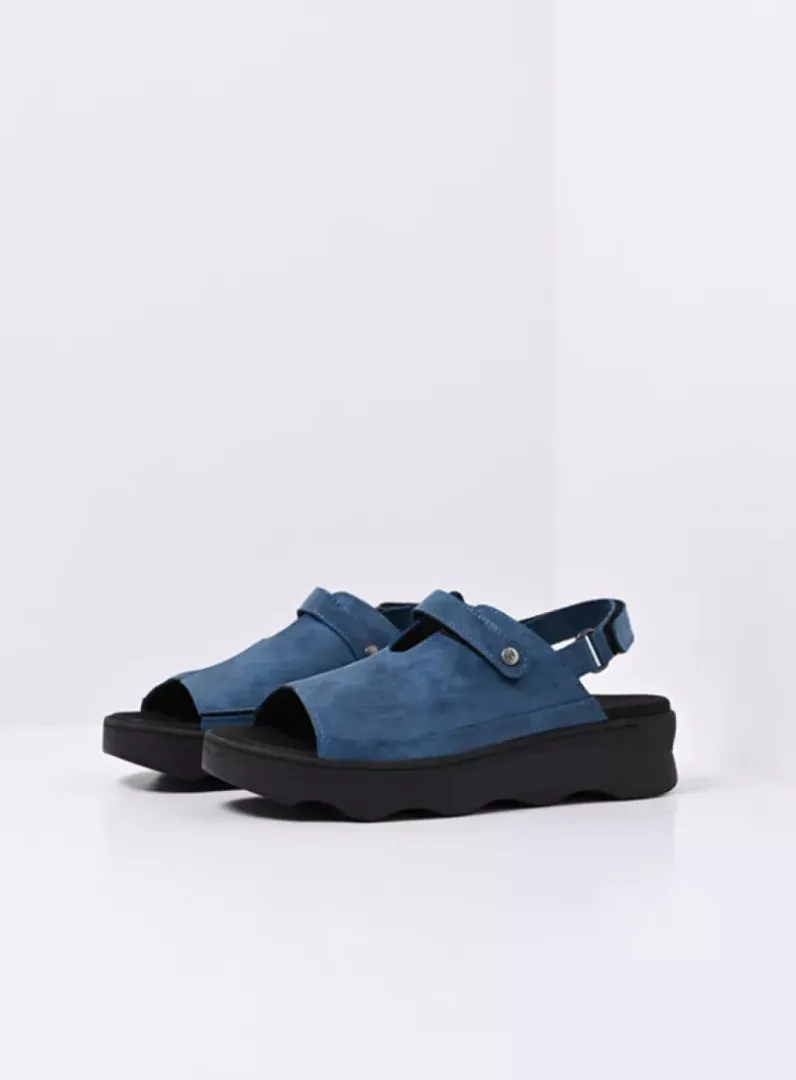 Discount Wolky Laprida - blauw effectleer blauweffectleer