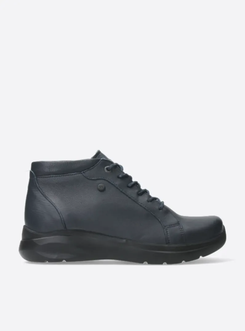 New Wolky Lima - blauw leer blauwleer