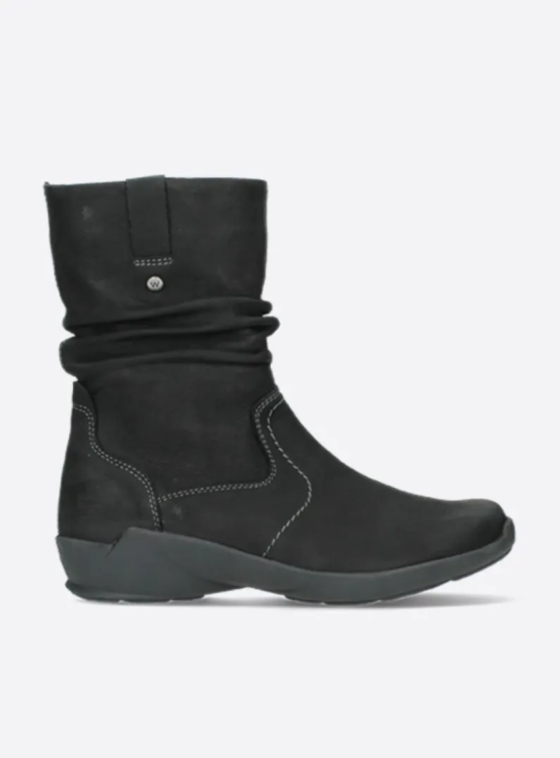 Shop Wolky Luna - zwart nubuck zwartnubuck