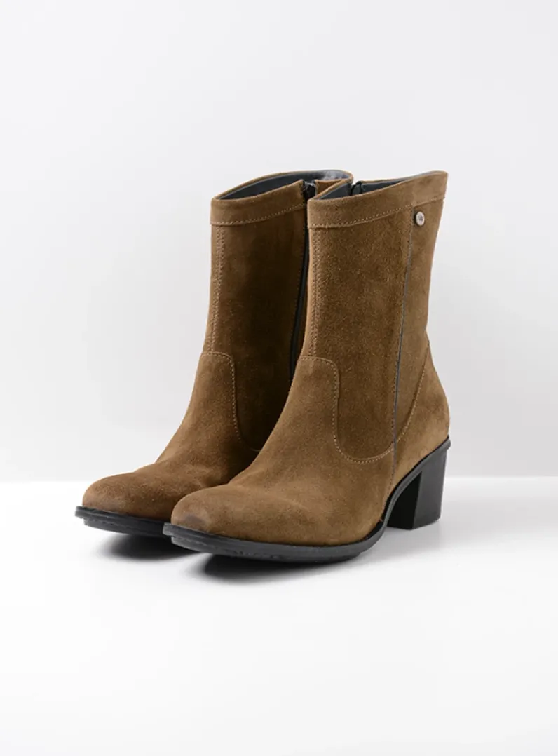 Hot Wolky Mallow - donker taupe suede donkertaupesuede