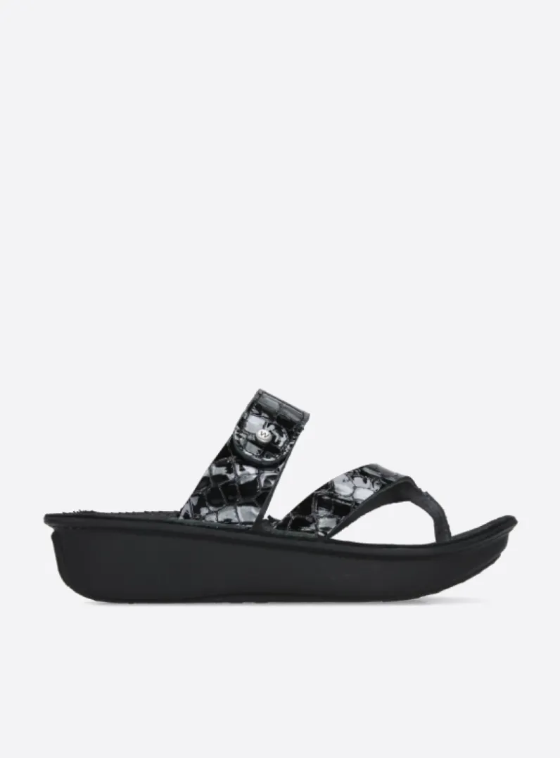 Cheap Wolky Martinique - antraciet crocolook lakleer antracietcrocolooklakleer