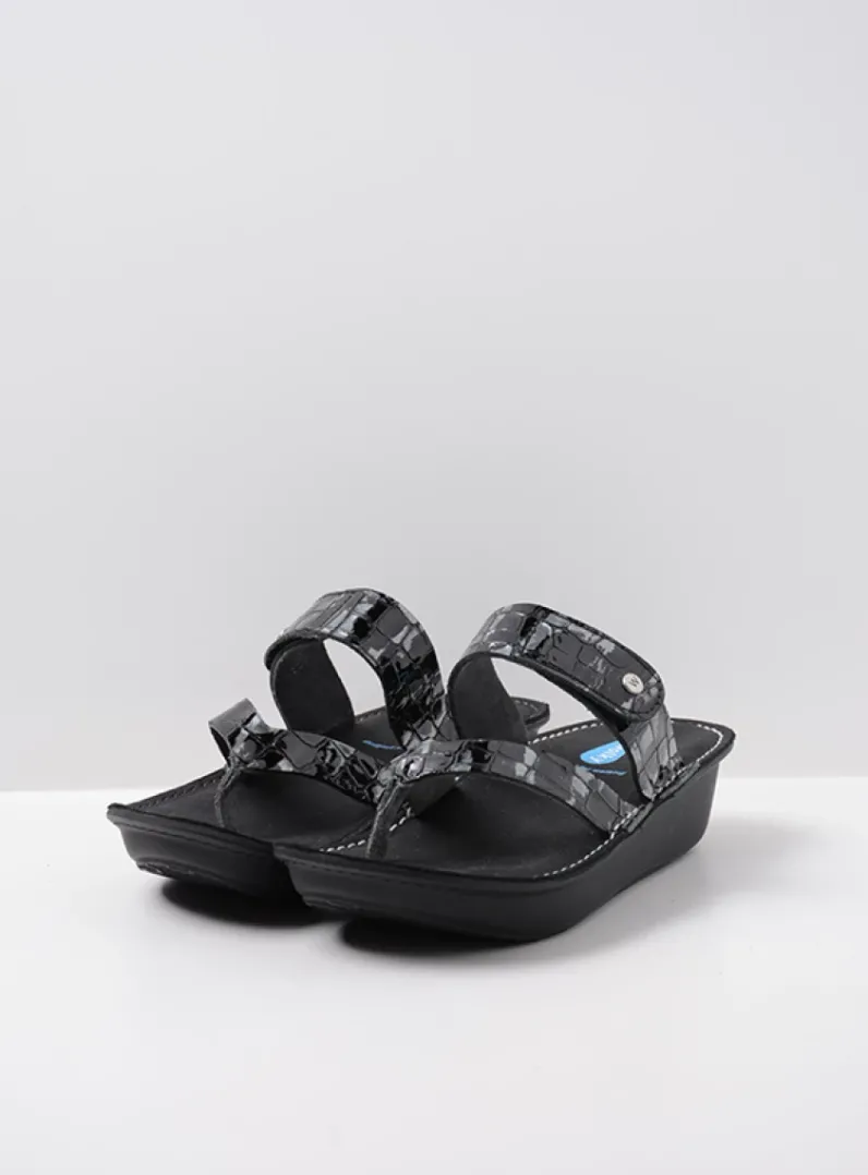 Cheap Wolky Martinique - antraciet crocolook lakleer antracietcrocolooklakleer