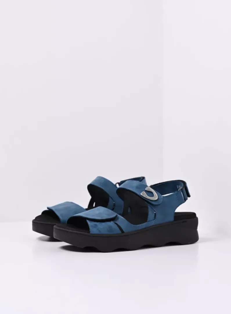 Best Sale Wolky Medusa - blauw effectleer blauweffectleer