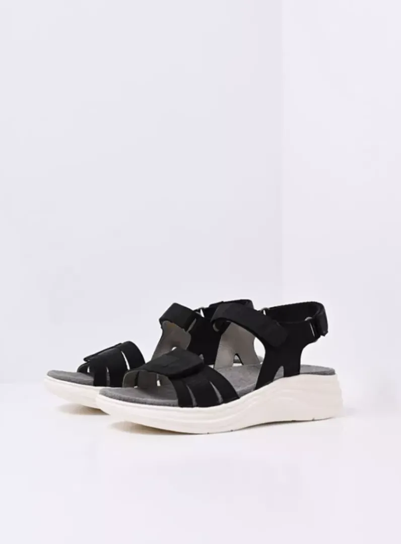 Fashion Wolky Miku - zwart nubuck zwartnubuck