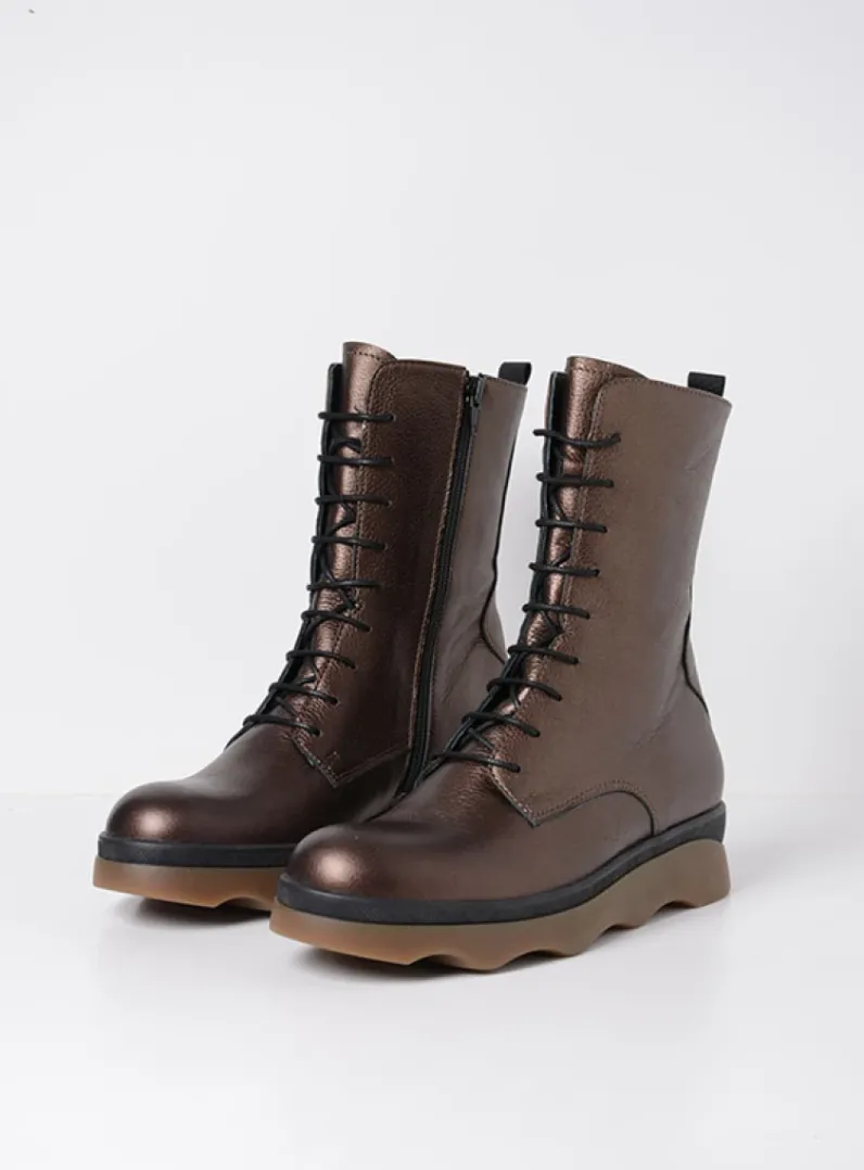Fashion Wolky Mito - brons leer bronsleer