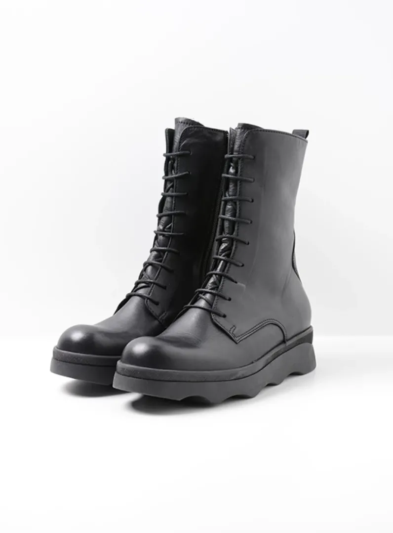 Fashion Wolky Mito - zwart leer zwartleer